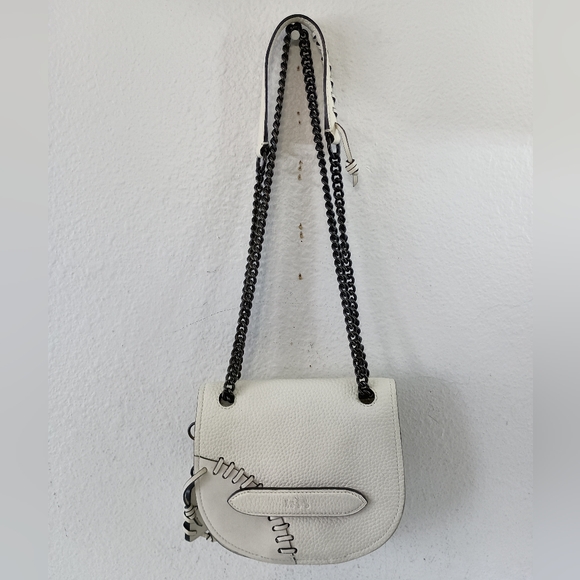 Coach Rip n Repair Shadow Crossbody 36976 Parchment Leather, Black Copper in EUC - Picture 3 of 12